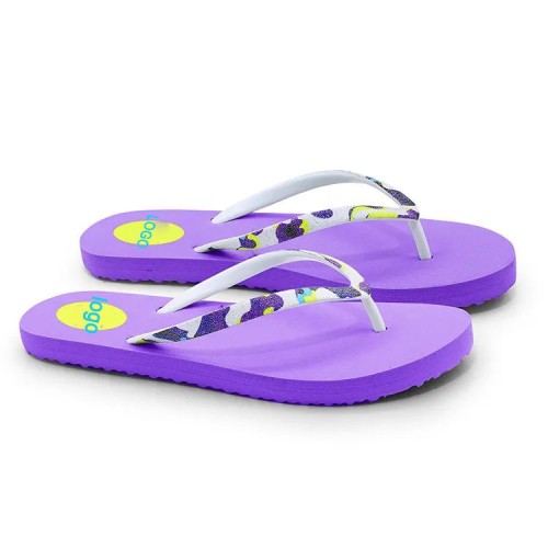 Thong Sandal Cute Woman Shoes Bulk Flip Flop, Stripe Flower Print Flip Flop Shoes For Woman